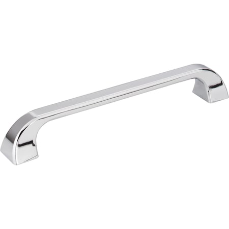 Jeffrey Alexander 160 mm Center-to-Center Polished Chrome Square Marlo Cabinet Pull 972-160PC